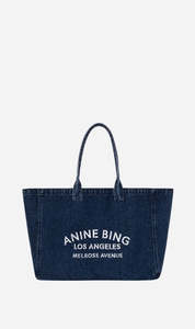 Anine Bing | Leo Denim Tote - Ink Blue