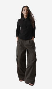 Rebe | Convertible Cargo Trouser - Olive Brown