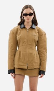 Womens Outerwear: Bubish | Olivia Cinched Country Jacket - Tan