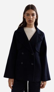 Caitlin Crisp | Teddy Cropped Trench - Navy