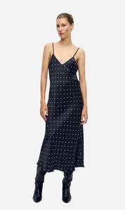 Silk Laundry | 90s Slip Dress - Small Polka Dot