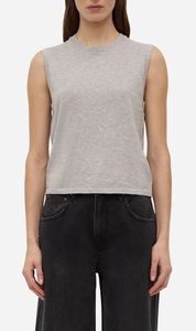 Assembly Label | Helena Cotton Cashmere Vest - Grey Marle
