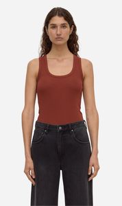 Assembly Label: Assembly Label | Robyn Scoop Neck Rib Tank - Burnt Amber