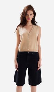 Crush: Crush | Jada Button Up Tank - Biscotti