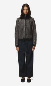 Marle | Oscar Cardigan - Black / Greige