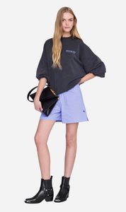 Anine Bing | Miles Sweatshirt Palm - Washed Black