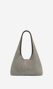 The Bag Collector: St Agni | Suede Soft Bag - Pebble