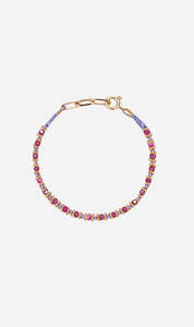 The Gift Guide: Tityaravy | Kamala Bracelet - Lilac Thread / Pink Ruby