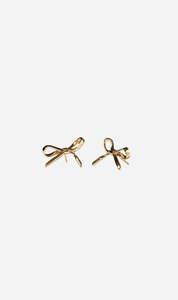 The Gift Guide: Meadowlark | Bow Earrings Medium - Gold Plated