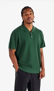 Green: Malbon | Resort Crochet Polo - Green