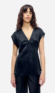 Silk Laundry | Lucia Top - Black
