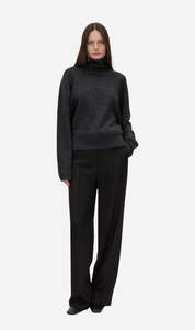 Sweaters 1: Camilla & Marc | Margot Turtleneck Knit Sweater - Charcoal