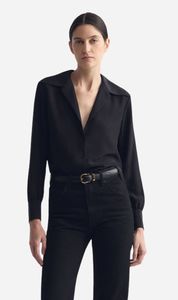 Full Price: Nili Lotan | Joxe Silk Blouse - Black