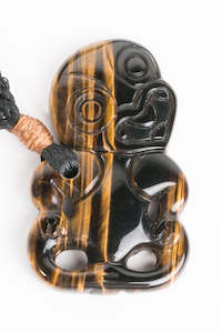 Tiger Eye Hei Tiki Pendant