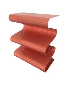 Wave Shelf Magazine Rack: Wave Shelf - Flamingo
