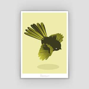 Art: A4 Waxeye Print (Green)