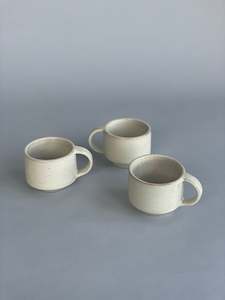 Ceramics: STACKING MUG WARM WHITE
