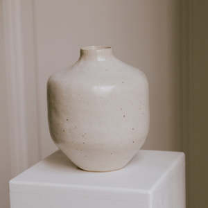 Ceramics 1: Large Hand Built Vessel Soft White