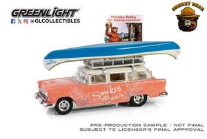 Greenlight Collectibles: 1955 Chevrolet Two-Ten Townsman- Roof Rack and Canoe