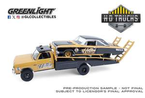 Greenlight Collectibles: 1985 Dodge RAM D350 Ramp Truck with 1965 Dodge Coronet