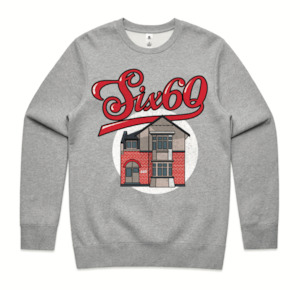 SIX60 Grey Sweater - Bubble Logo