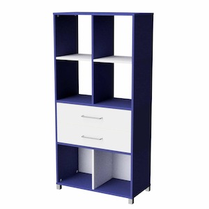 Products: Cubby Hole 6 Cube 2 Drawer - Skara Furniture New Zealand