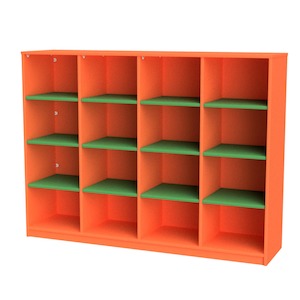 Products: 16 Cube Cubby Hole Unit - Skara Furniture New Zealand