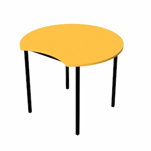Products: School Table 900mm Scallop Nesting - Skara Furniture New Zealand