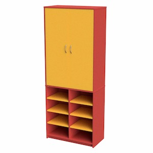 Products: Teachers Wall Unit - Open Base - Skara Furniture New Zealand