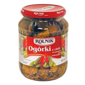 Pickles with Chili Pepper Rolnik Jar 720ml