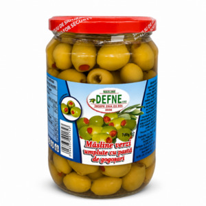 Preserves: Olives filled with paprika in brine Defne 720ml