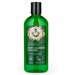 Shampoo 7 Taiga Herbs Deep Cleaning and Care Babushka Agafia 260ml