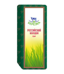 Cheeses: Cheese Semi-Hard Rossiysky Young Fat 50% Berezka, approx weight 300 g