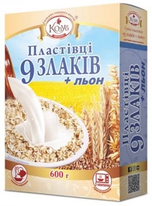 Grains: CLEARANCE-Grains 9 Flakes & Flax Seeds Kozub 600g