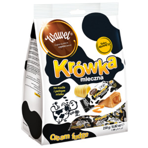 Chocolate & Sweets: CLEARANCE - Candies Milky Fudge Wawel 250g