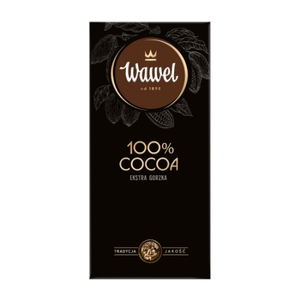 Chocolate & Sweets: Chocolate Extra Dark 100% Cocoa Wawel 80g
