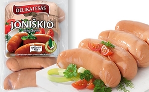 Sausages Sardelki Cooked Joniskio Delikatesas approx. weight, Approx 500g
