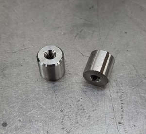 Aluminum Donuts: Threaded Aluminium Boss Female Metric Weld On (M6 M8) - Skeleton Welding