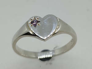 Signet Ring: February Signet Ring A933-4N-Feb