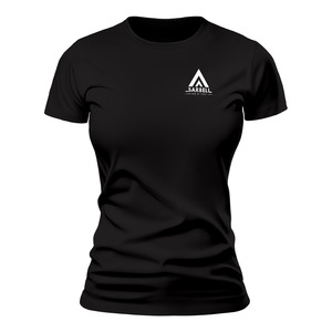Barbell And Beyond: Barbell and Beyond Women's Pocket Logo T-Shirt