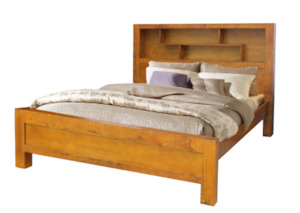 Bedroom: Woodgate Bed Frame with Bookcase