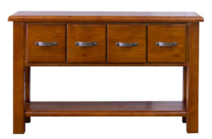 Living Dining: Farmhouse 4 Drawer Hall Table