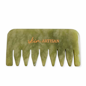 Crystal Facial Rollers: JADE Gua Sha Comb | Hair + Face