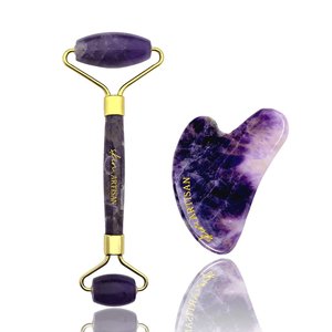 Amethyst Face Roller + Gua Sha
