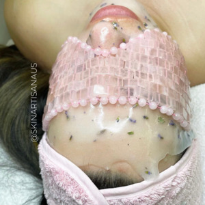 Crystal Face Masks: Rose Quartz Eye Mask
