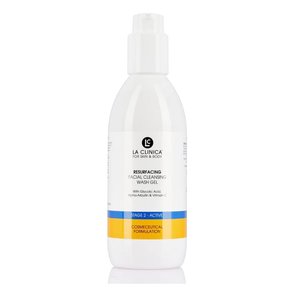 Resurfacing Facial Exfoliators: La Clinica Resurfacing Facial Cleansing Wash Gel with Glycolic Acid 250mL