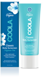 Products: Coola SPF50 Classic Fragrance-Free Skin Boutique
