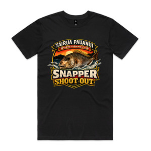 Front Print Black Tee