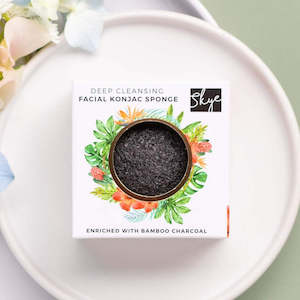 Konjac Sponge: Bamboo Charcoal Konjac Sponge