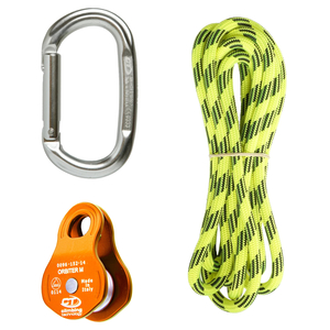 25mm Webbing Sets - Slackline: Slackline Multiplier Set - Single Pulley - Slackline NZ